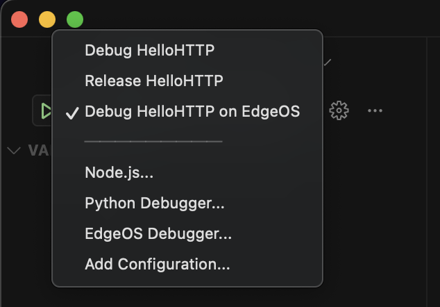 Running and debugging the app